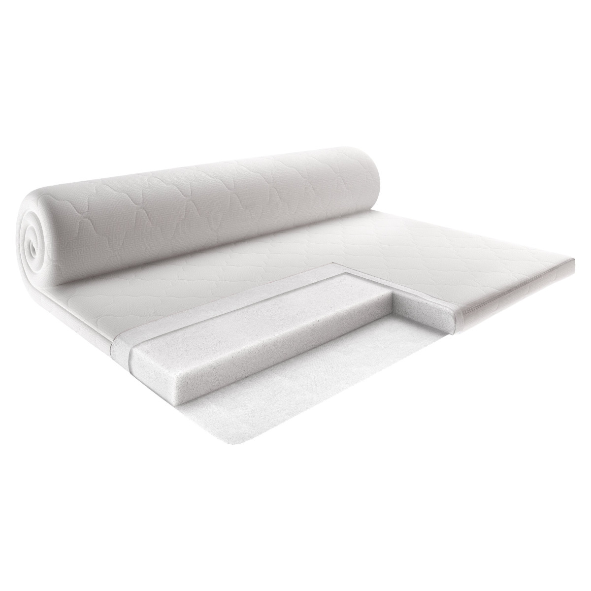 Тонкий матрац Usleep Simple Білий 140х200